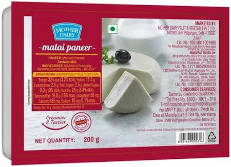 Mother Dairy Malai Paneer 200 g
